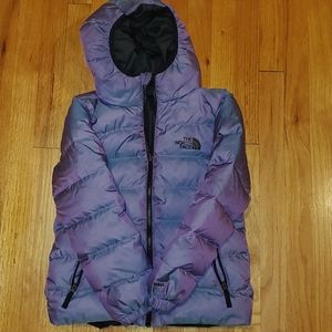 Girl's North Face Reversible Puff Jacket